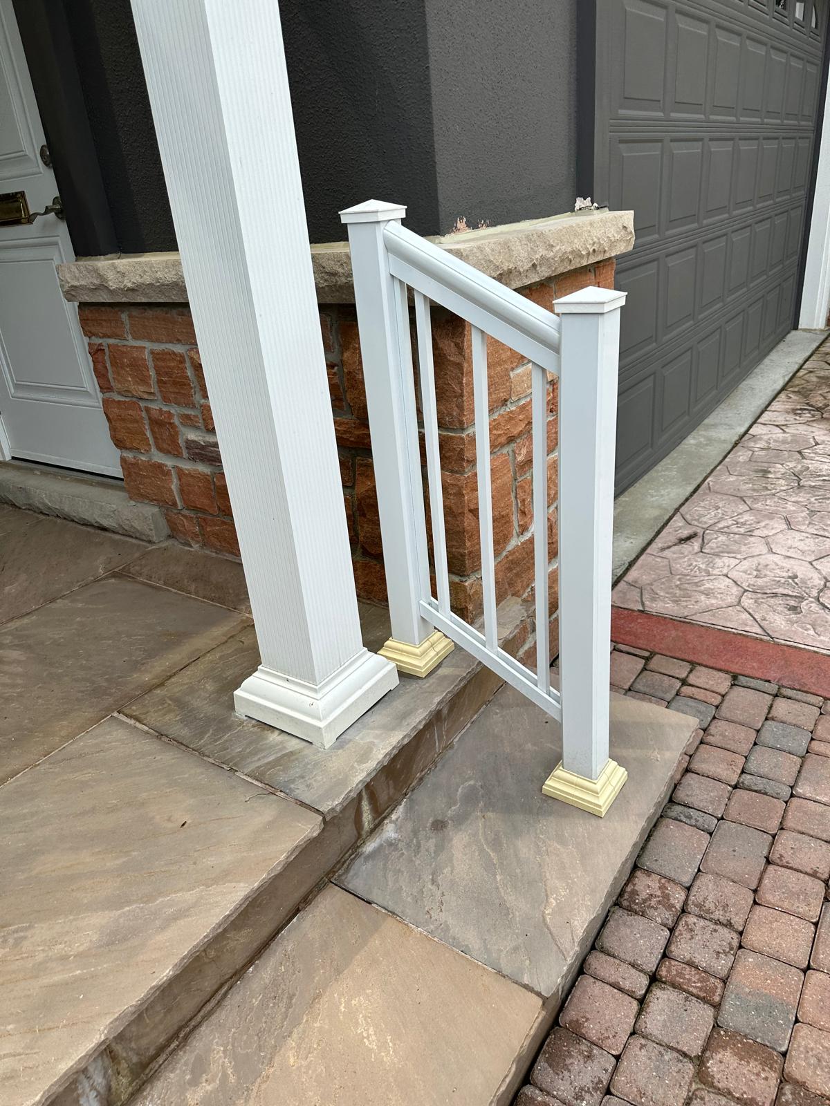 Pressure washing — after